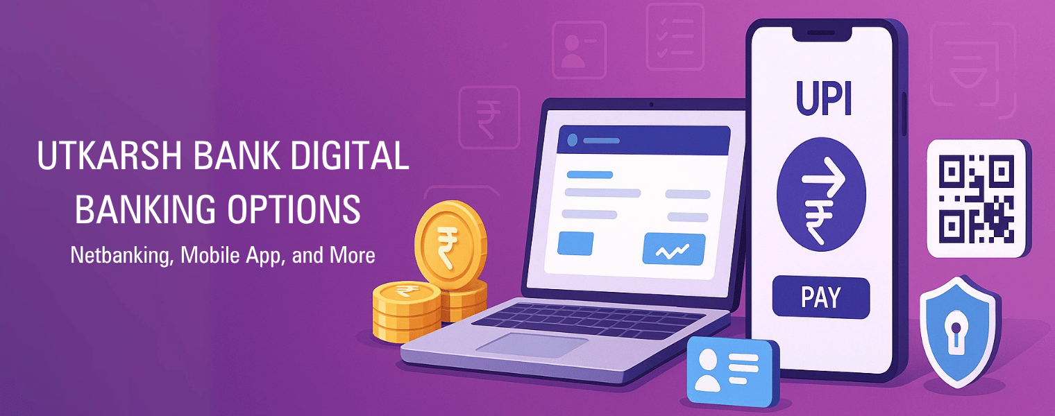 Utkarsh Small Finance Bank Digital Banking Options Netbanking Mobile App UPI and  More